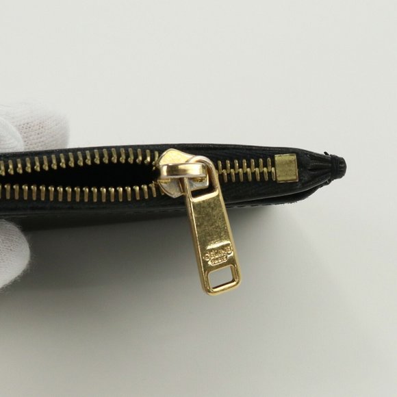 CELINE Celine with coin purse Triomphe 10I65 3DPV 38NO tri-fold wallet calf l... - Picture 8 of 10